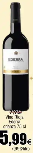 FROIZ Vino Rioja Ederra crianza oferta