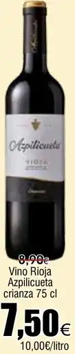 FROIZ Vino Rioja Azpilicueta crianza oferta