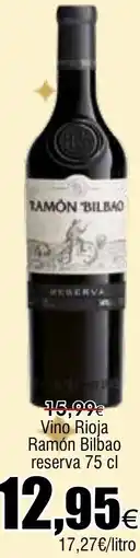 FROIZ Vino Rioja Ramón Bilbao reserva oferta