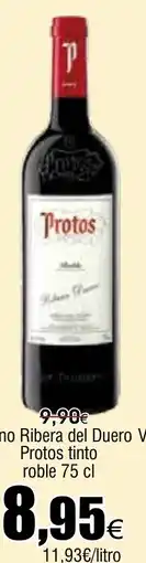 FROIZ Vino Ribera del Duero Protos tinto roble oferta