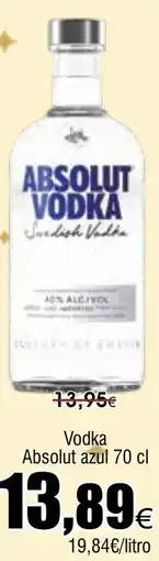 FROIZ Vodka Absolut azul oferta