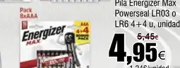 FROIZ Pila Energizer Max Powerseal LR03 0 LR6 4+4 u oferta