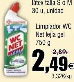 FROIZ WC NET Limpiador lejía gel oferta