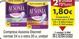 FROIZ AUSONIA Compresa Discreet normal 24 u o extra 20 u oferta