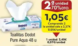 FROIZ DODOT Toallitas Pure Aqua 48 u oferta