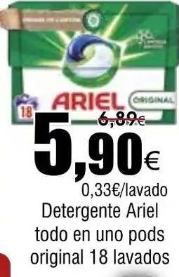 FROIZ ARIEL Detergente todo en uno pods original oferta