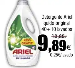 FROIZ ARIEL Detergente líquido original 40+10 lavados oferta