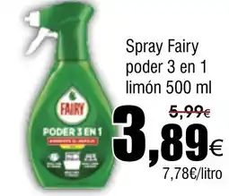 FROIZ FAIRY Spray poder 3 en 1 limón oferta