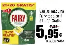 FROIZ FAIRY Vajillas máquina todo en 1 21+20 Gratis oferta