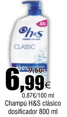 FROIZ H&S Champú clásico dosificador 8 oferta