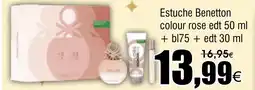 FROIZ Estuche Benetton colour rose edt + bl75+ edt oferta