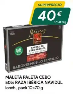 Masymas NAVIDUL Maleta paleta cebo 50% raza ibérica oferta