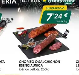 Masymas Chorizo o salchichón esenciaúnica oferta
