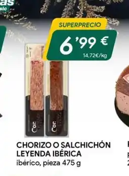 Masymas Chorizo o salchichón leyenda ibérica oferta