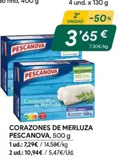 Masymas PESCANOVA Corazones de merluza oferta