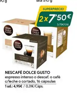 Masymas DOLCE GUSTO Nescafé oferta
