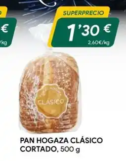 Masymas Pan hogaza clásico cortado oferta