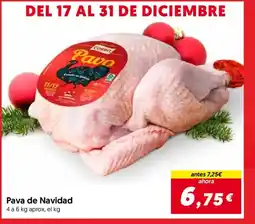 Hiper Usera Pava de Navidad oferta