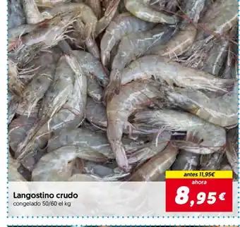 Langostino crudo