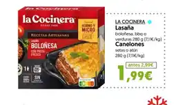Hiper Usera LA COCINERA Lasaña oferta