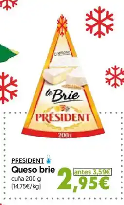 Hiper Usera PRESIDENT Queso brie oferta