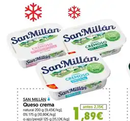 Hiper Usera SAN MILLÁN Queso crema oferta