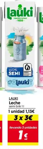 Hiper Usera LAUKI Leche semi oferta