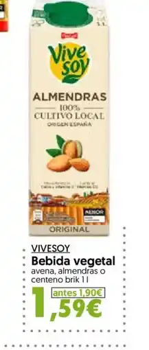 Hiper Usera VIVESOY Bebida vegetal oferta