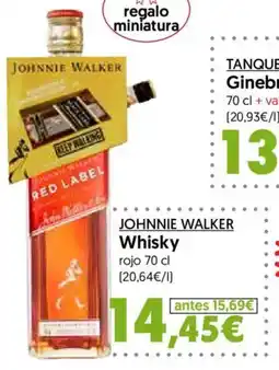 Hiper Usera JOHNNIE WALKER Whisky oferta