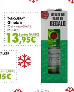 Hiper Usera TANQUERAY Ginebra oferta