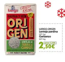Hiper Usera LUENGO ORIGEN Lenteja pardina oferta