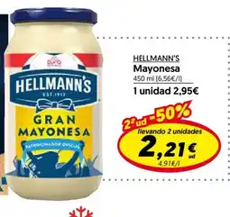 Hiper Usera HELLMANN'S Mayonesa oferta