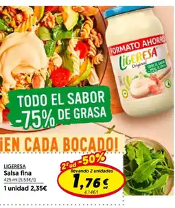 Hiper Usera LIGERESA Salsa fina oferta
