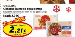Hiper Usera PURINA ONE Alimento húmedo para perros oferta