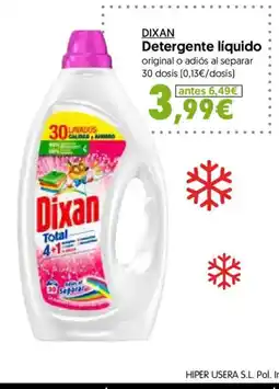 Hiper Usera Dixan detergente líquido oferta
