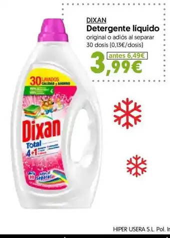 Hiper Usera Dixan detergente líquido oferta