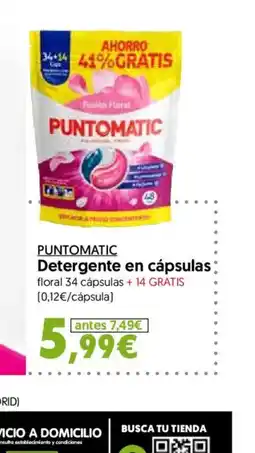 Hiper Usera PUNTOMATIC Detergente en cápsulas oferta