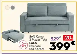 Conforama LOLA Sofá Cama 2 Plazas Tela oferta