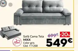 Conforama MIXX Sofá Cama Tela oferta
