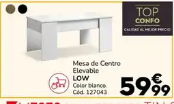 Conforama LOW Mesa de Centro Elevable oferta