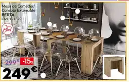 Conforama BERTA Mesa de Comedor/ Consola Extensible oferta