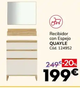 Conforama QUAYLE Recibidor con Espejo oferta
