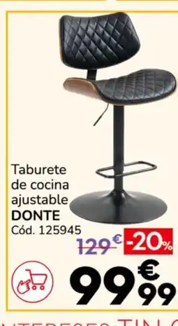 Conforama DONTE Taburete de cocina ajustable oferta