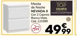 Conforama NEVADA II Mesita de Noche oferta