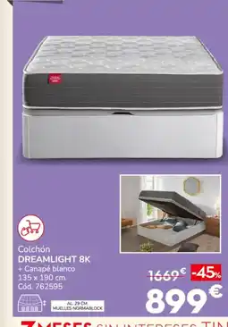 Conforama DREAMLIGHT 8K Colchón oferta