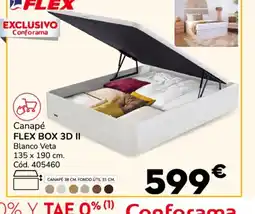 Conforama FLEX BOX 3D II Canapé oferta
