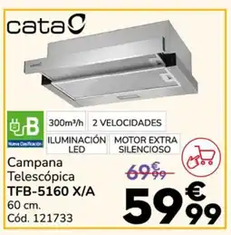 Conforama CATA Campana Telescópica TFB-5160 X/A oferta