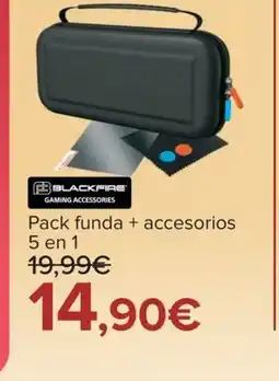 Carrefour BLACKFIRE GAMING ACCESSORIES Pack funda + accesorios oferta