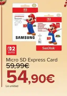 Carrefour NINTENDO SWITCH Micro SD Express Card oferta