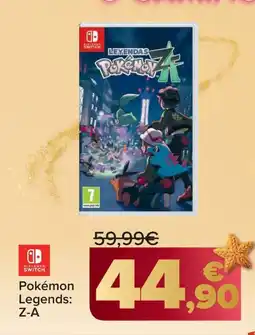 Carrefour NINTENDO SWITCH Pokémon Legends: Z-A oferta